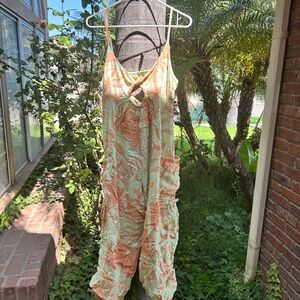 Free People/ Tropical Print Jumpsuit